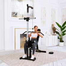 Скамья с вертикальной и горизонтальной тягой Powertec