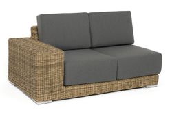 "Капри" модуль диванный правый с подушками, цвет соломенный