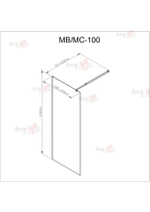 Душевая перегородка AvaCan MB100