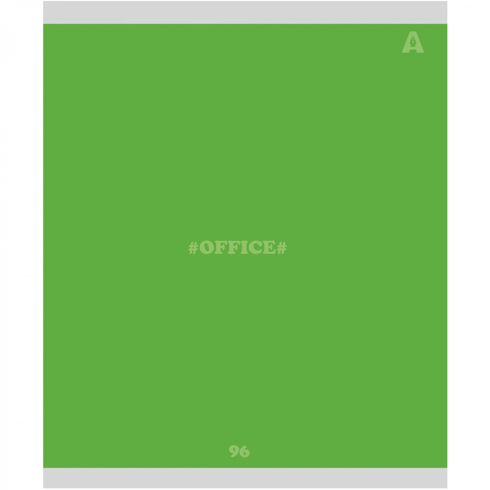 Тетрадь 96л., А5, линия, Alingar "Office line", скрепка, мелованный картон (стандарт), блок офсет, 5 дизайнов в пленке т/у