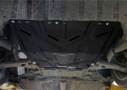 Защита картера и КПП AutoMax для Ford C-Max I (V - 1.6; 1.8; 2.0) 2003-2010/Ford Focus II, III (V - все) 2005-2019/Ford Grand C-Max II (V - 1.6) 2010-2015/Ford Kuga I (V - 2.0D) 2008-2013, сталь 1.4 мм, с крепежом, штампованная, AM.1850.1