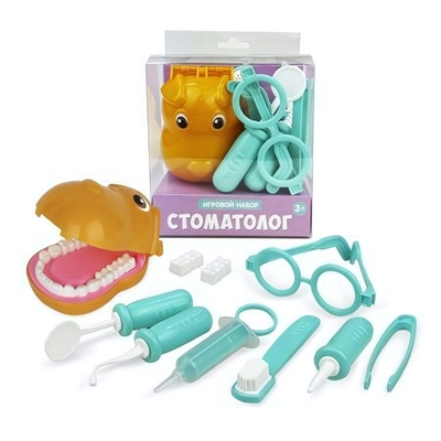 Игровой набор "Стоматолог Собачка" 8 предм. блист. (Лена)