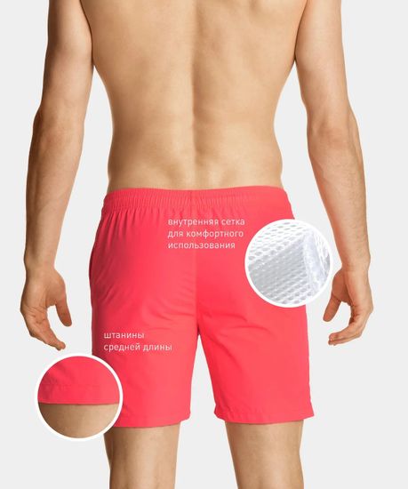 Пляжные шорты Atlantic KMB-209, коралловые