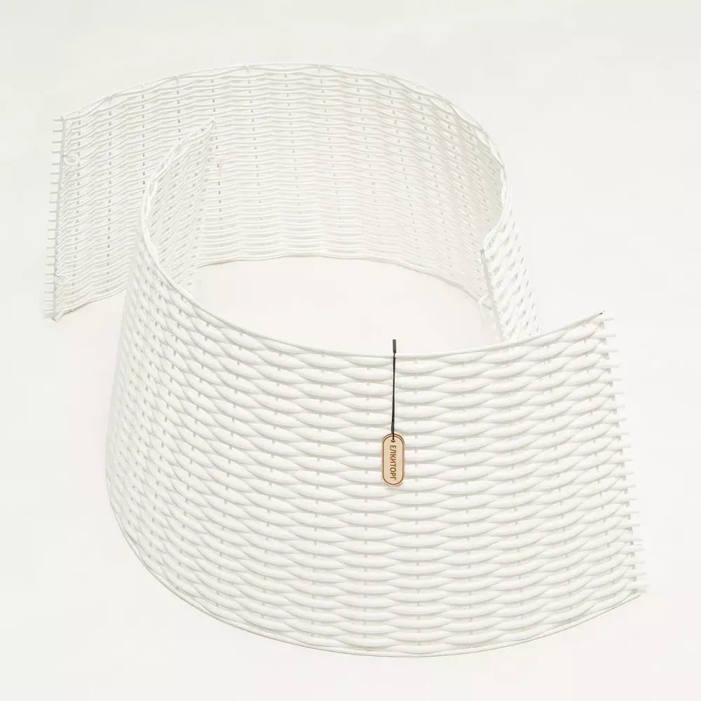 Корзина под елку, разборная "Царская лоза" белая