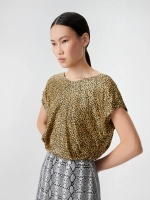 Вечернее платье принтованное с открытой спиной OLA OLA