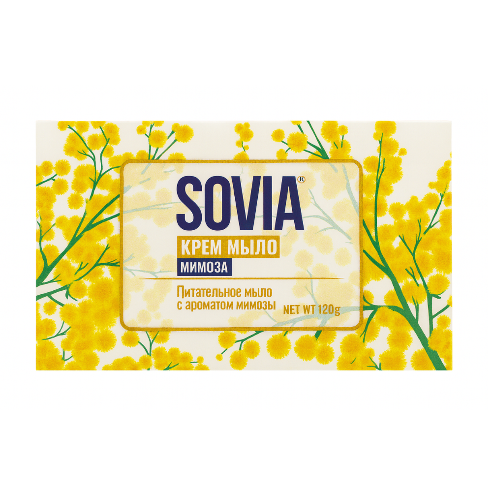 Мыло-крем Sovia Мимоза 120 гр