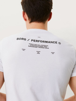 Мужская теннисная футболка Björn Borg Training Tee STHLM M - brilliant white
