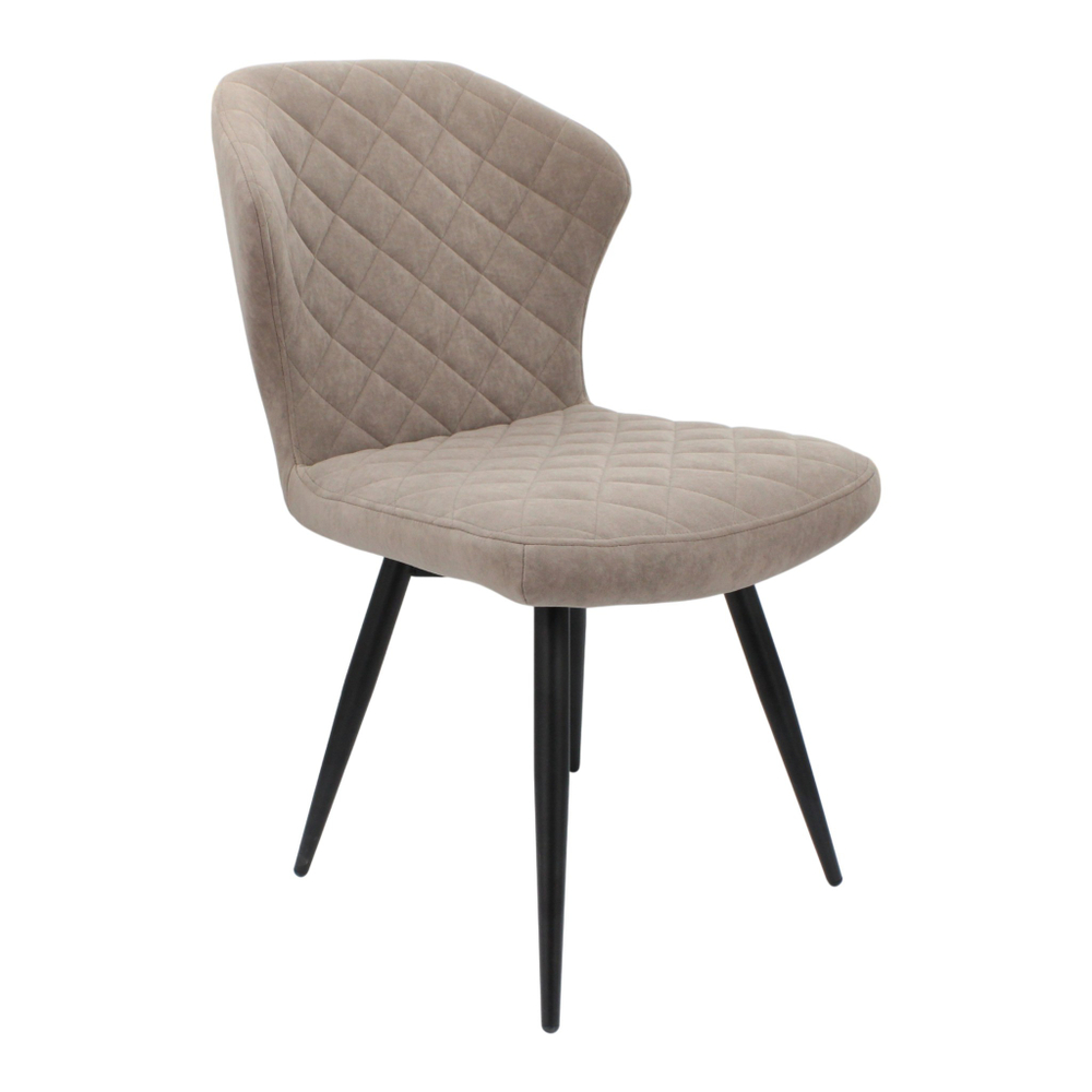 Стул "Монро" (арт. 338), велюр Бренди В05 латте, ножки черные