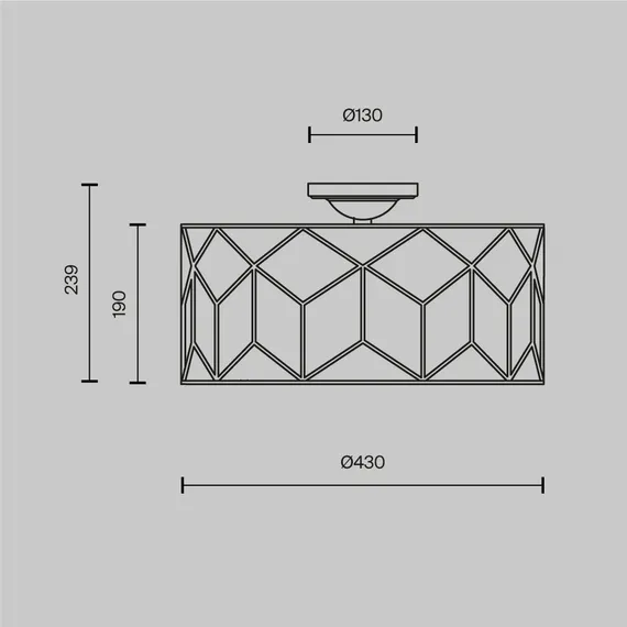 Потолочный светильник Мессина / Messina E27х3 Maytoni h223-pl-03-g