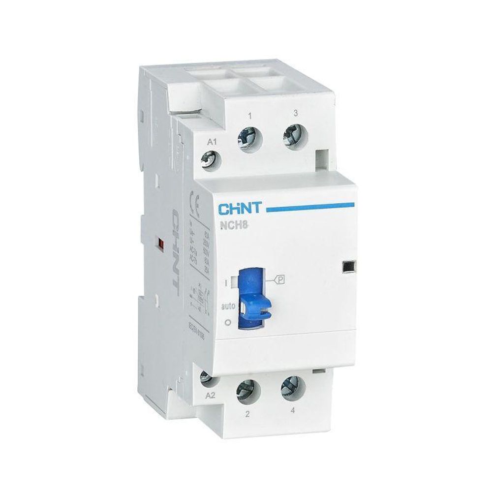 Контактор модульный NCH8-20M/02 AC 220-240В 50/60Гц ручное управление (R) CHINT 257415
