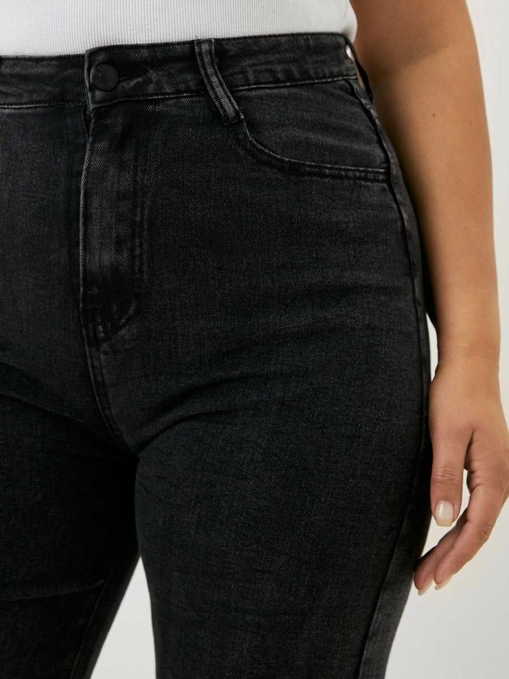 Джинсы палаццо широкие