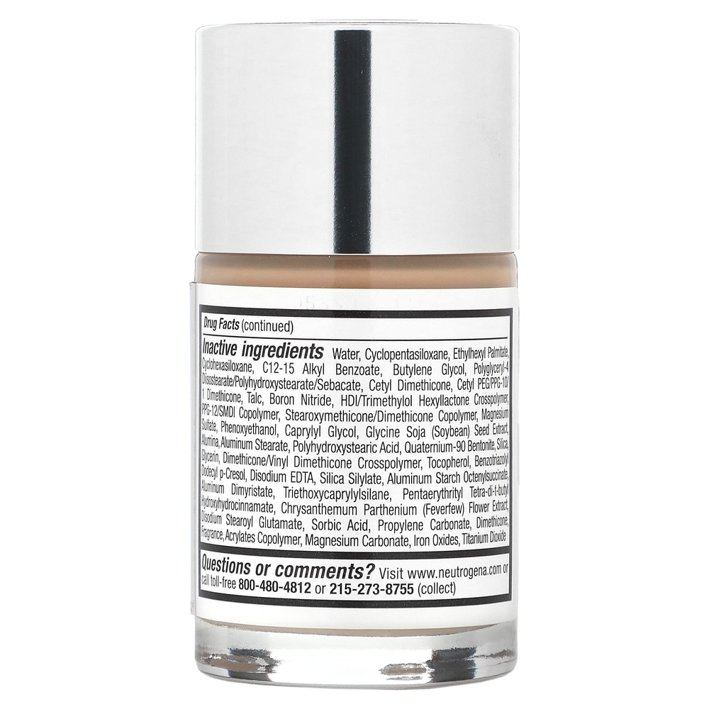 Neutrogena, Healthy Skin, жидкий макияж, SPF 20, натуральная слоновая кость 20, 30 мл (1 жидк. унц.)