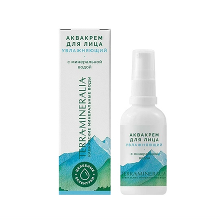 Аквакрем для лица «Увлажняющий», 50 г., ТМ TERRAMINERALIA