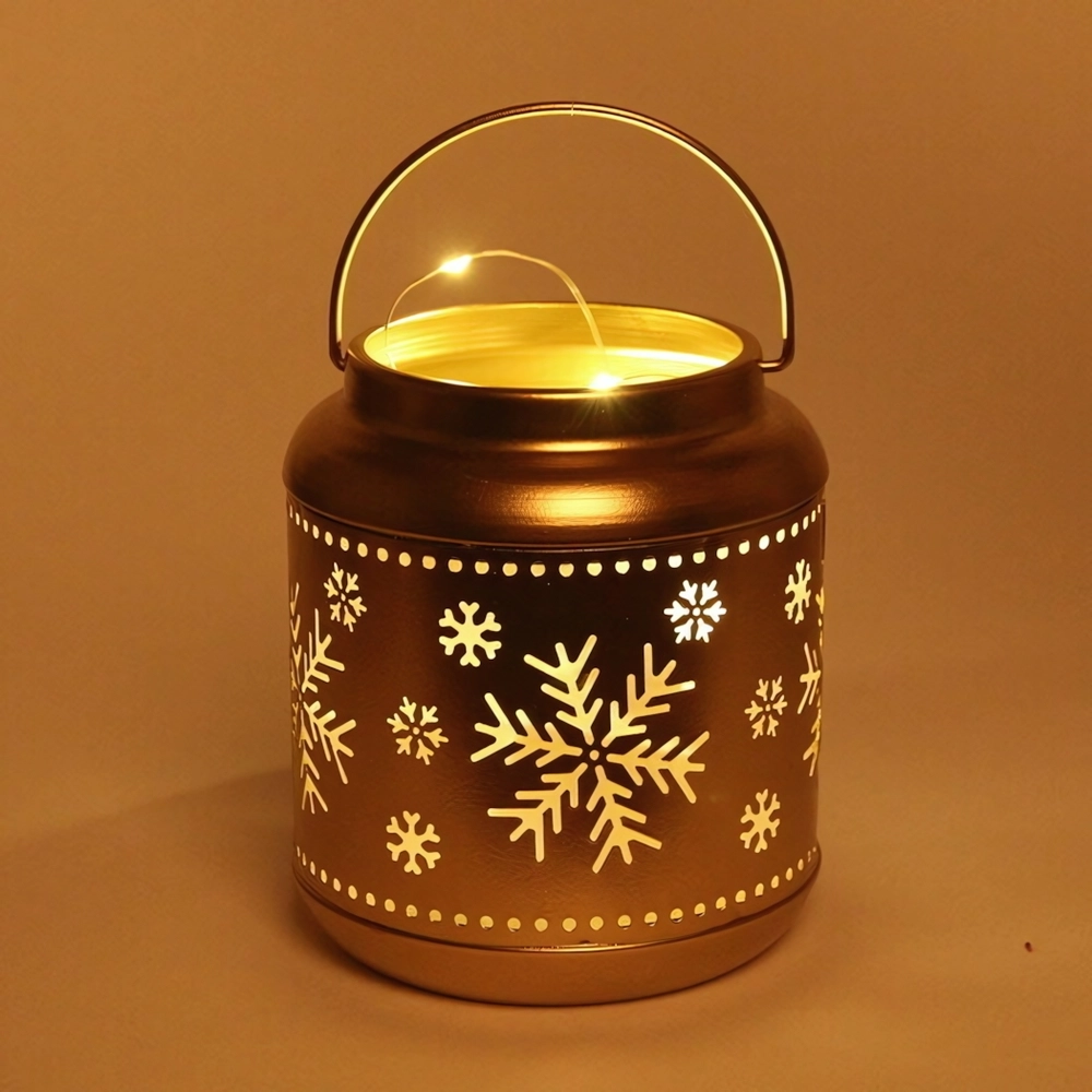 Сувенир с подсветкой «Сказочная снежинка» 12*15 см, золото