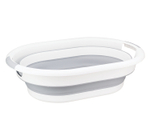 Таз ФЛЕКС 17,5 л овальный складной с ручками, материал- полипропилен, ТЭП М2503