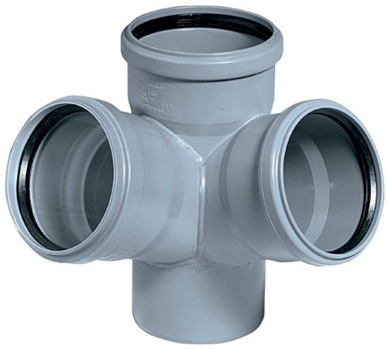 Крестовина угловая Ostendorf HTED 110/110/110 мм 87° канализационная арт. 115940