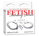 Наручники с ключами Fetish Fantasy Series Official Handcuffs (Цвет: Металл)