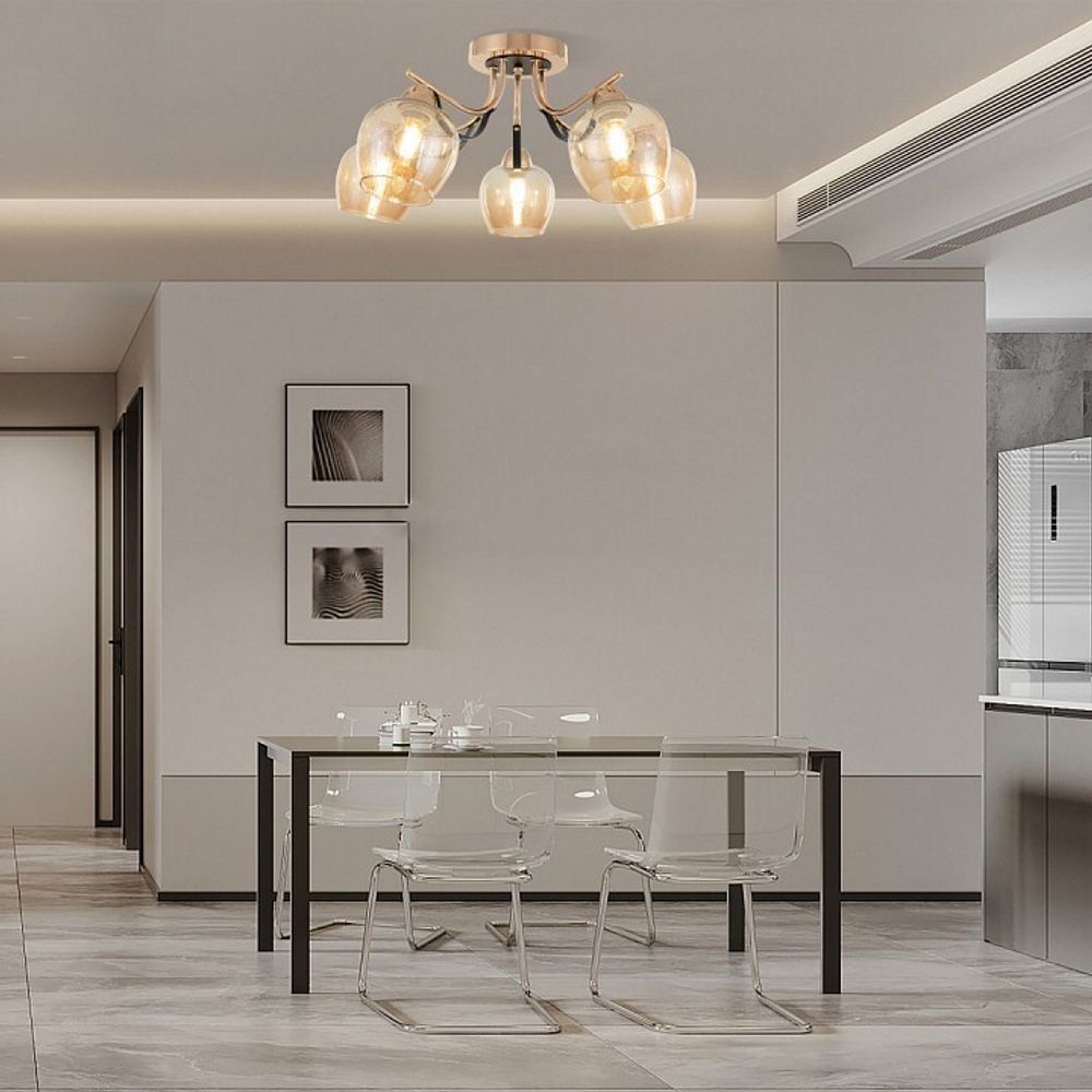 Потолочная люстра Arte Milano AMALFI-322306 322306/5 FG+BK