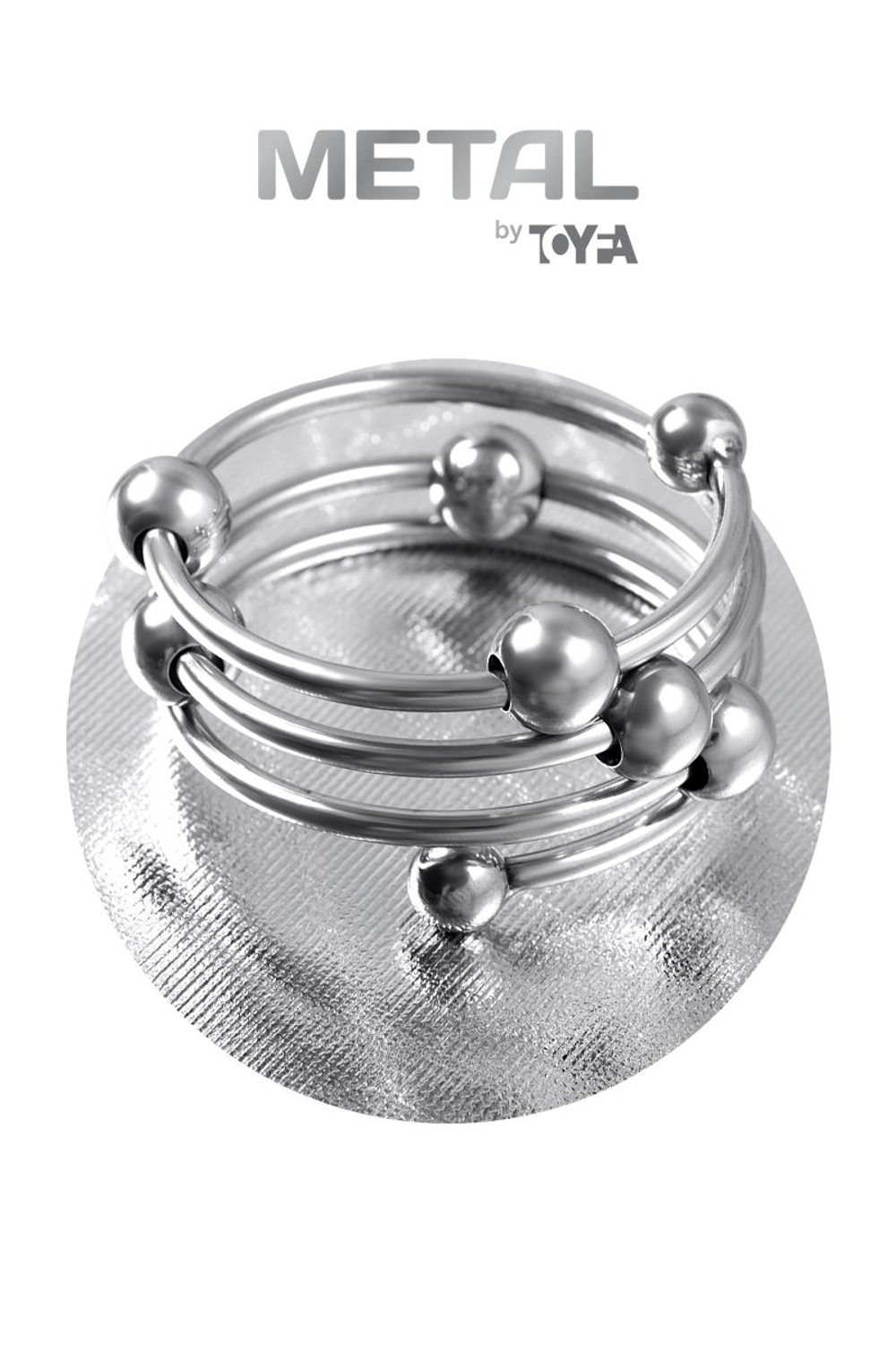 Большое металлическое кольцо под головку пениса (Цвет: серебристый)