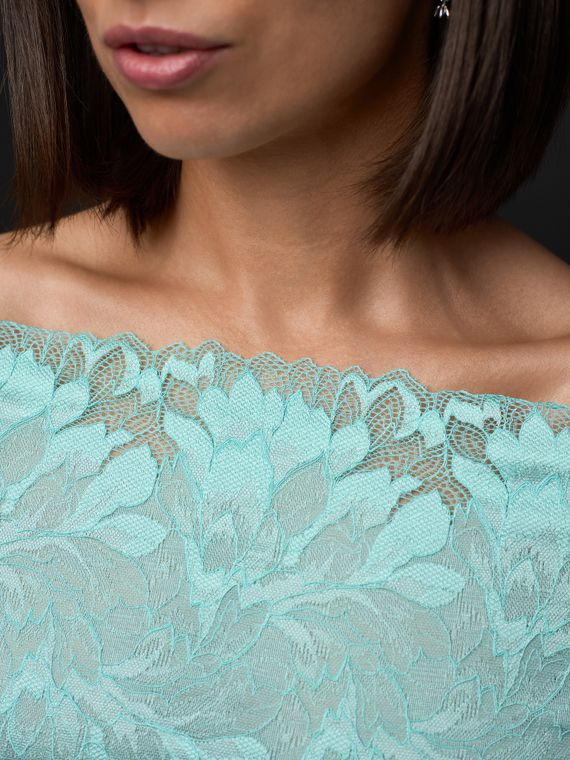 03-77 ОПТ Кружево эластичное 24 см, ментол