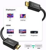 Кабель DisplayPort - HDMI, 3m UGREEN 10203