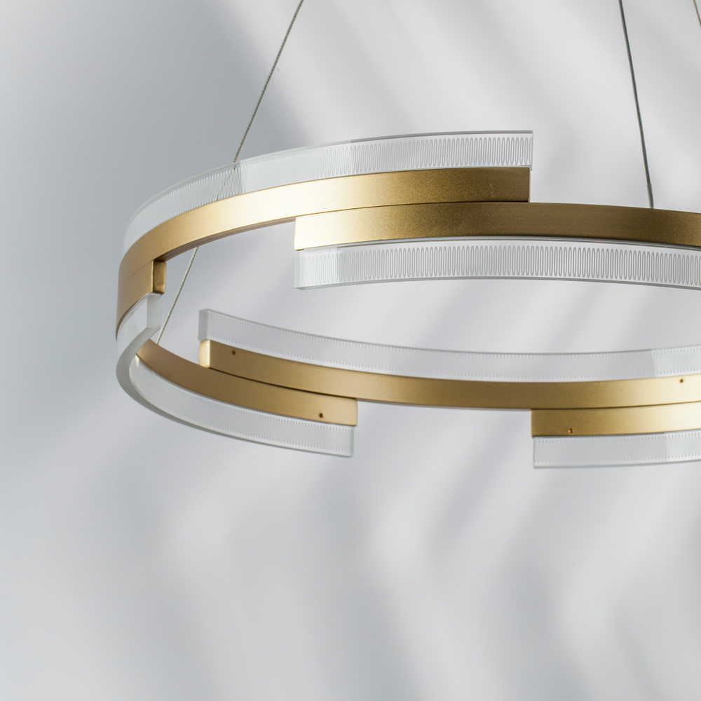 736323 Люстра ROTONDA 55W LED 2835LM 120G ЗОЛОТО 3000K