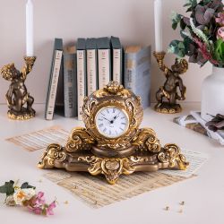 Часы настольные Райское яблоко Бронза