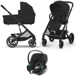 Коляска Cybex Balios S Lux BLK 3 в 1 цвет Moon Black