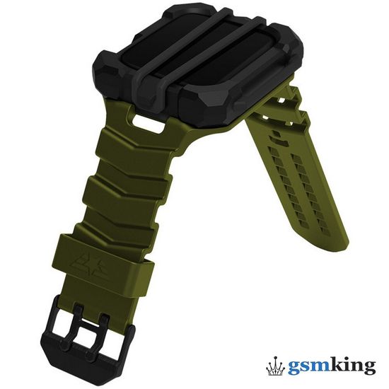 Element Case Special Ops Band for Apple Watch 7 45mm Black/Olive (Черный/зелёный)