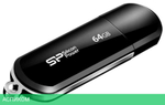 USB Flash-накопитель Silicon-Power LuxMini 322 64GB Black (SP064GBUF2322V1K)