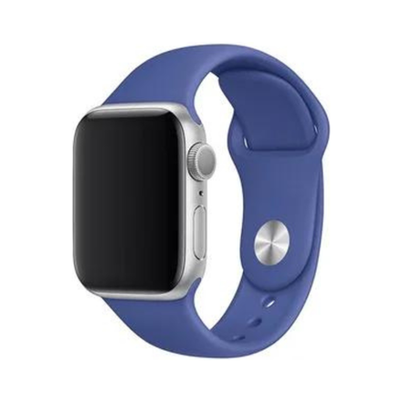 Силиконовый ремешок Apple Watch, 42/44/45, S/M, кобальт