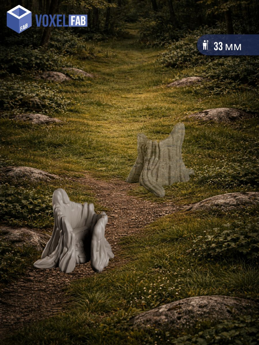 Террейн Заброшенная чаща миниатюры для настольных игр РНИ, ДнД