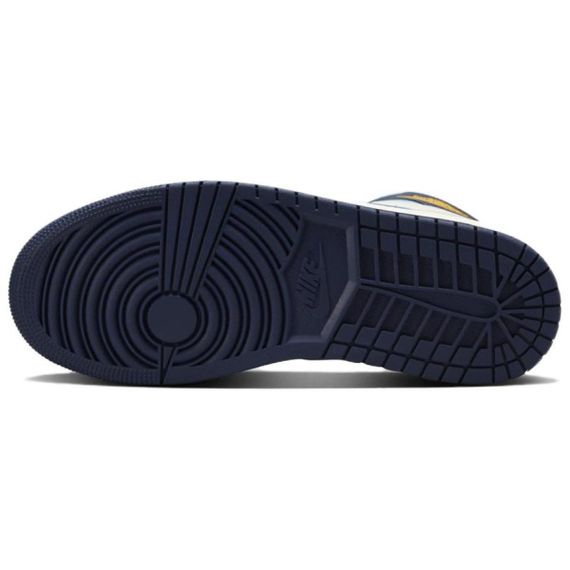 Jordan Air Jordan 1 Подвесные баскетбольные кроссовки с высоким верхом Сине-белые женские