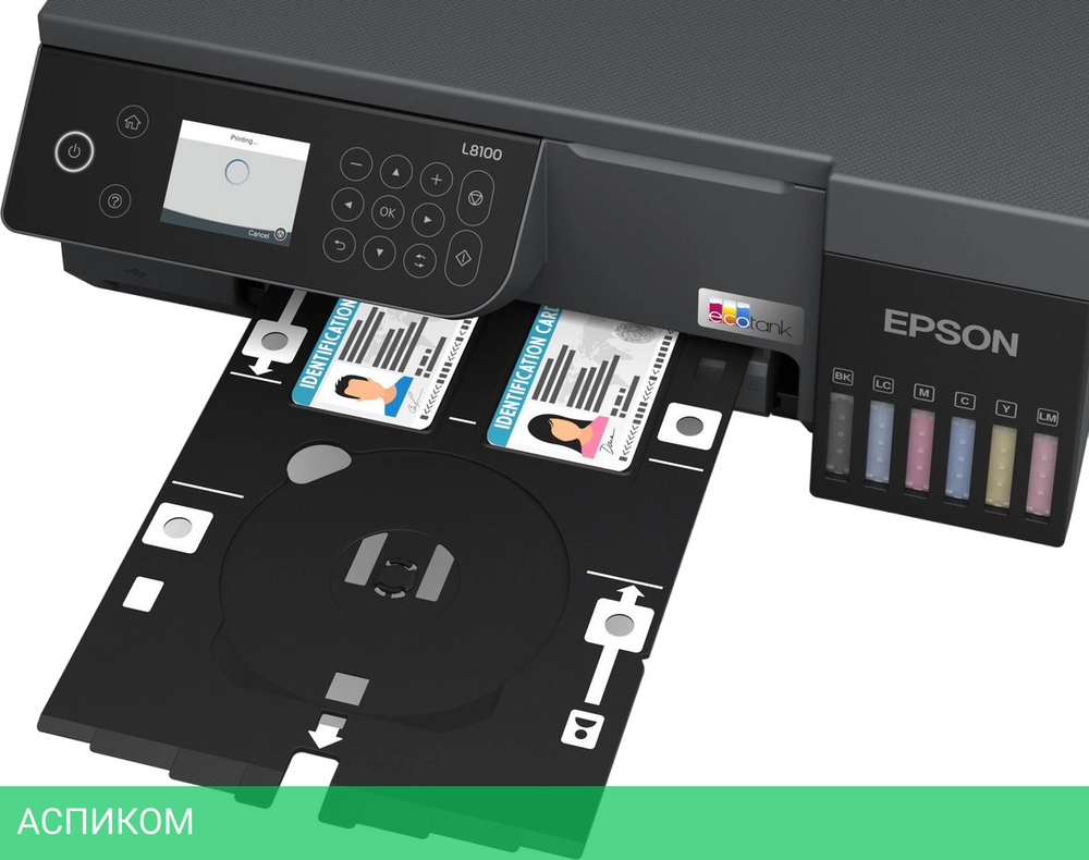 МФУ Epson EcoTank L8100 черный (C11CK94402)