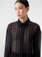 Удлиненная рубашка в полоску OLA OLA