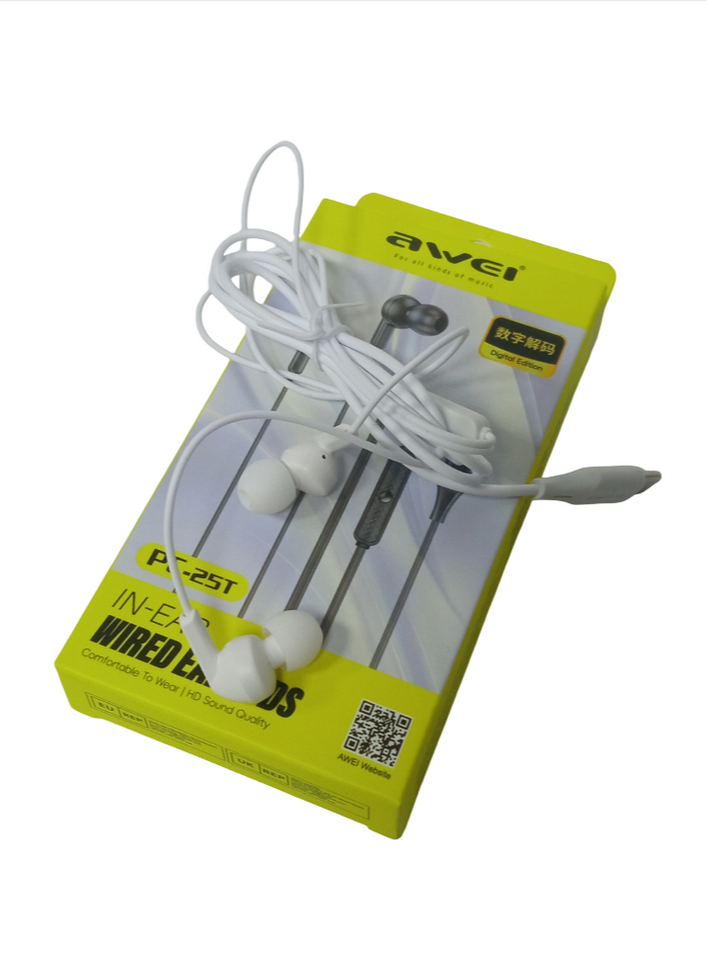 Наушники проводные Awei PC-25T Type-C с микрофоном