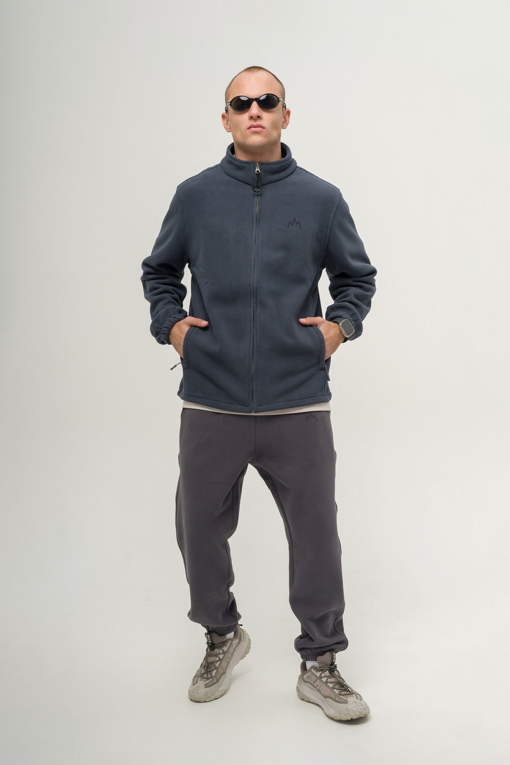 Толстовка KUL'TURA "ZIP FLEECE" Темно-серый