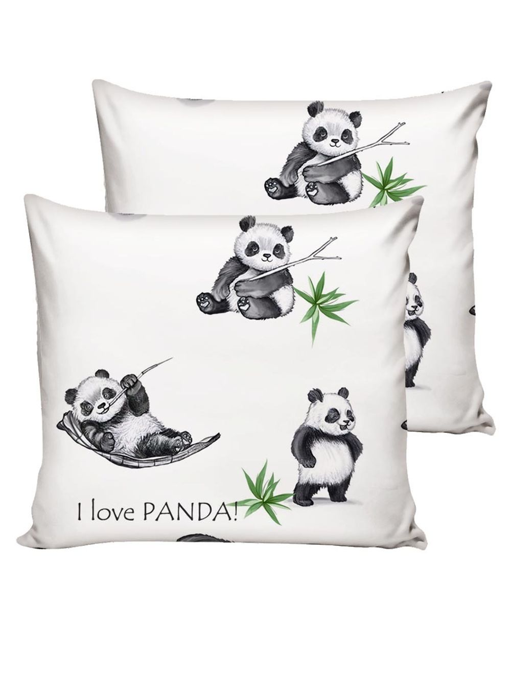 Комплект наволочек 2шт  "Панды" 50х70 см