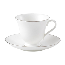 Wedgwood Чайная чашка Signet Platinum 170 мл с блюдцем 1058016