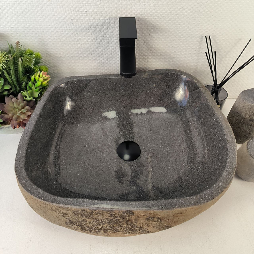 Раковина из речного камня RS-65472 48*43*16 0856