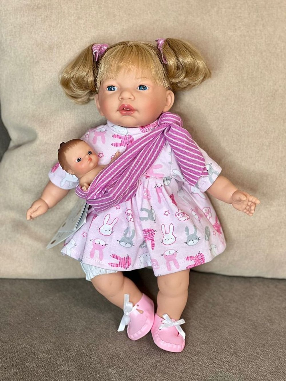 Кукла Nines 40см мягконабивная в пакете (N1620K)