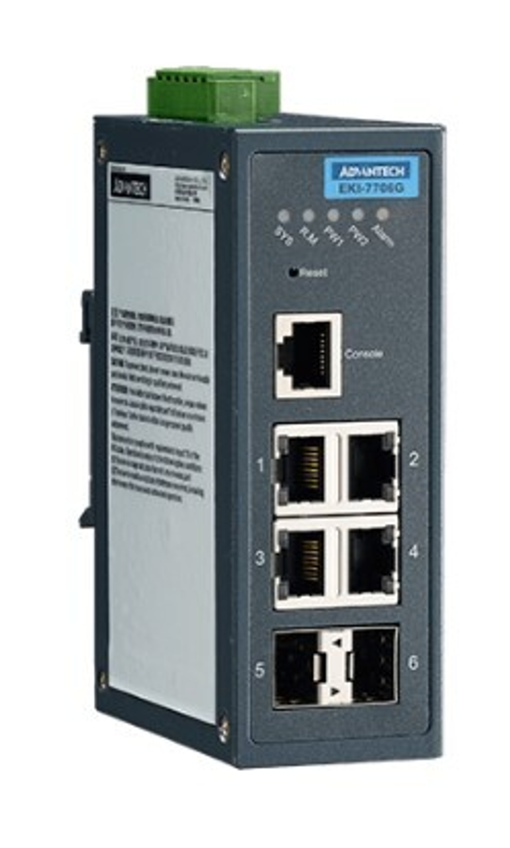 Коммутатор управляемый Advantech EKI-7706G-2F-AE