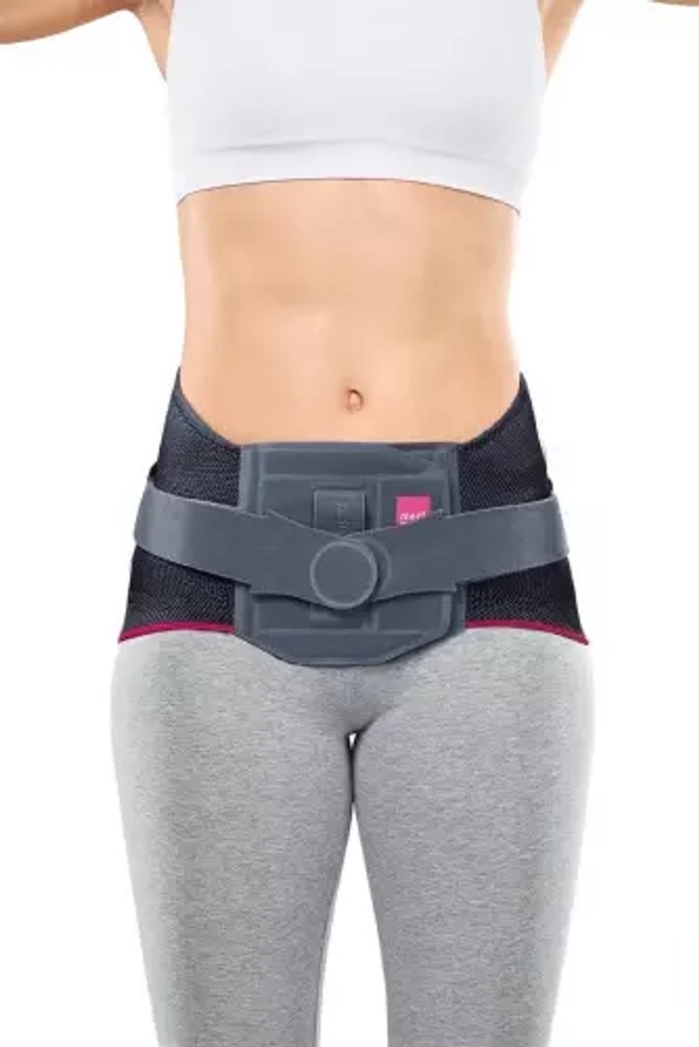 667 -Бандаж-корсет поясничный наборный LUMBAMED DISC - приталенный покрой - серый