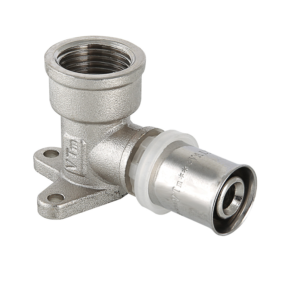 Пресс угол 20х3/4"В с креплением Valtec