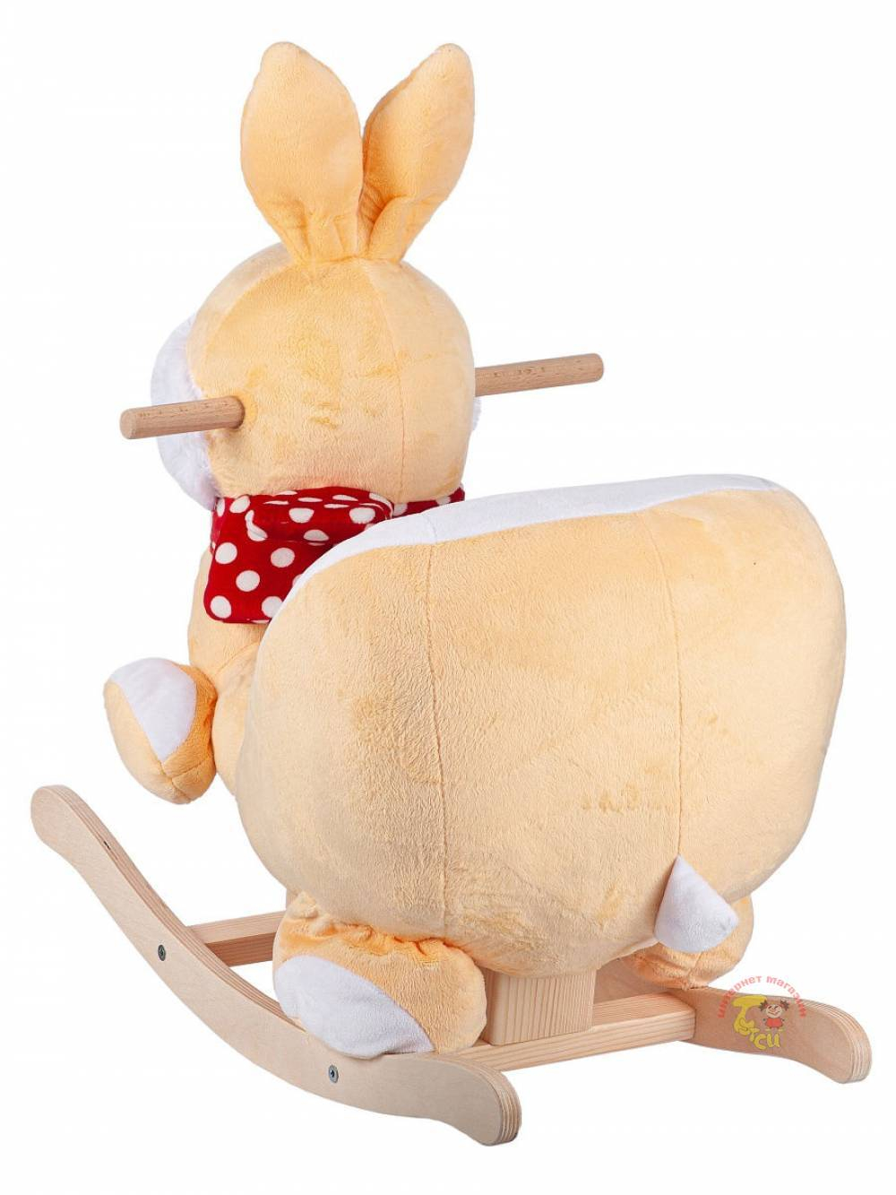 Качалка мягкая Тутси "Заюшка"(желтый, белый), 682-2020