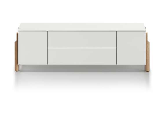 Тумба Basic 2 двери 2 ящика ширина 170 см (белый)