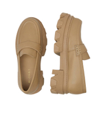 Кожаные мокасины Alohas - бежевый(S00190)