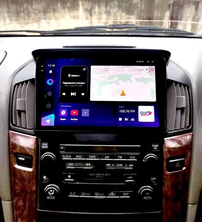 Магнитола для Lexus RX300 U10, Toyota Harrier 1 1997-2003 (взамен монохрома) - Teyes CC3-2K-360 на Android 10, Быстрая, 2K QLED, CarPlay, 4G SIM-слот, 4 камеры в комплекте