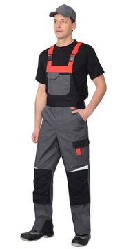 Полукомбинезон "Сириус-Фаворит-Мега" (серый/красный/черный)