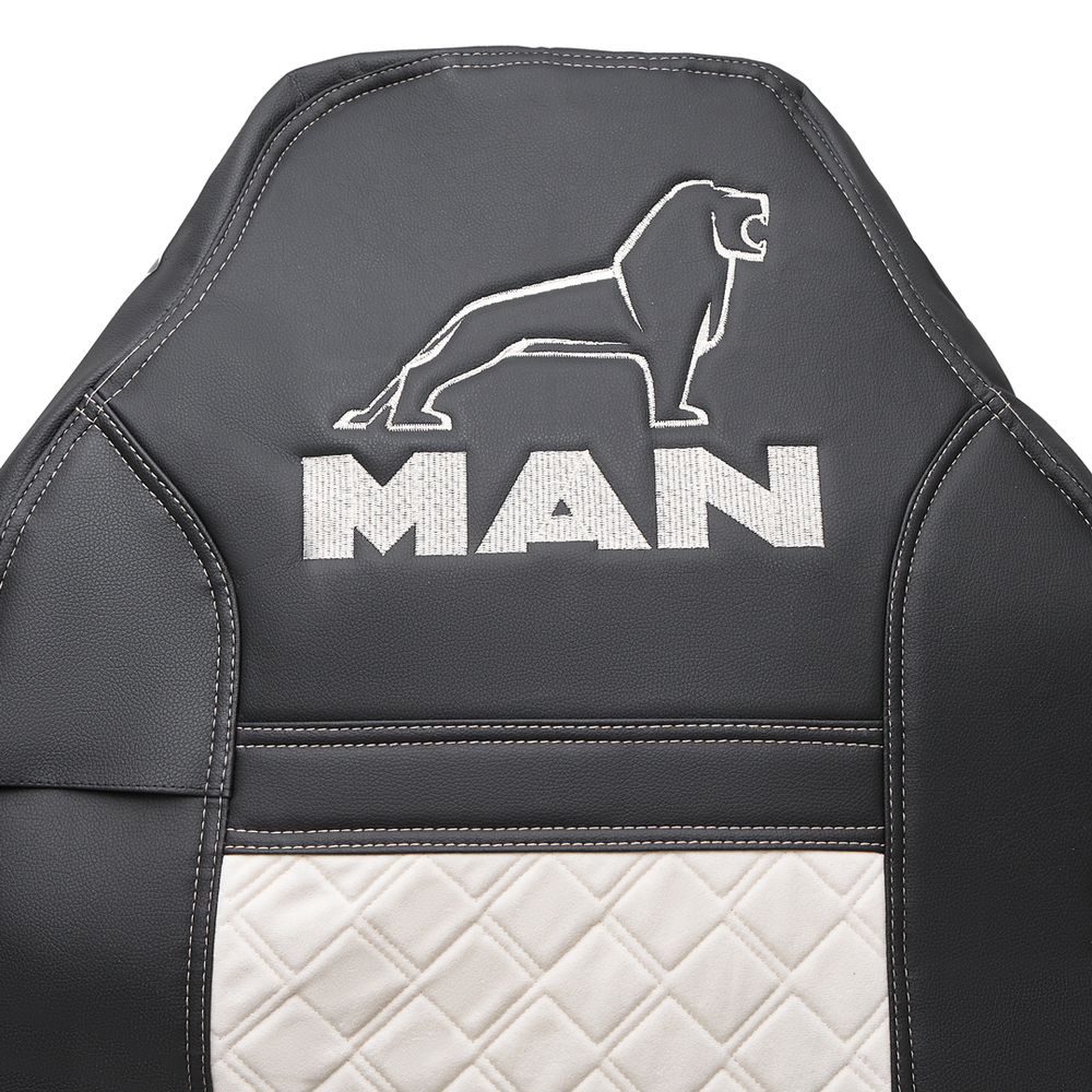 Чехлы MAN TGS (экокожа, бежевый)